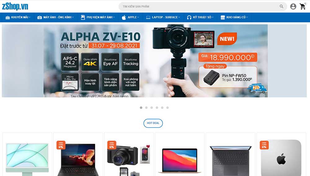 zshop.vn - Siêu thị kỹ thuật số và máy ảnh